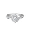Le Lumiere Twisted Ring in 18K White Gold
