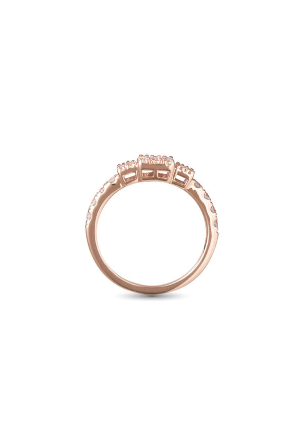 Ethereal Elegance Diamond Ring in 18K Rose Gold