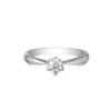 Le Lumiere Sparkle Proposal Ring in 18K White Gold