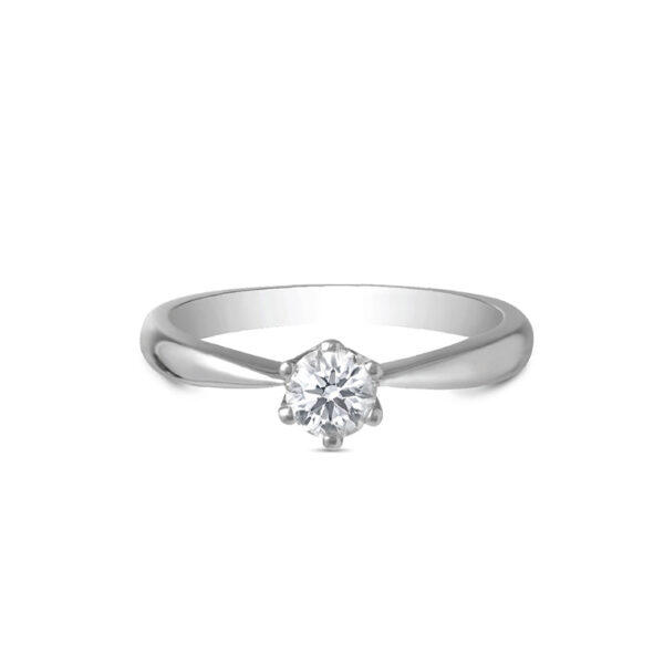 Le Lumiere Sparkle Proposal Ring in 18K White Gold