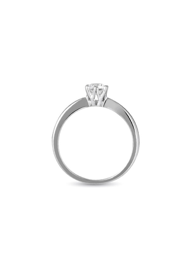 Le Lumiere Sparkle Proposal Ring in 18K White Gold