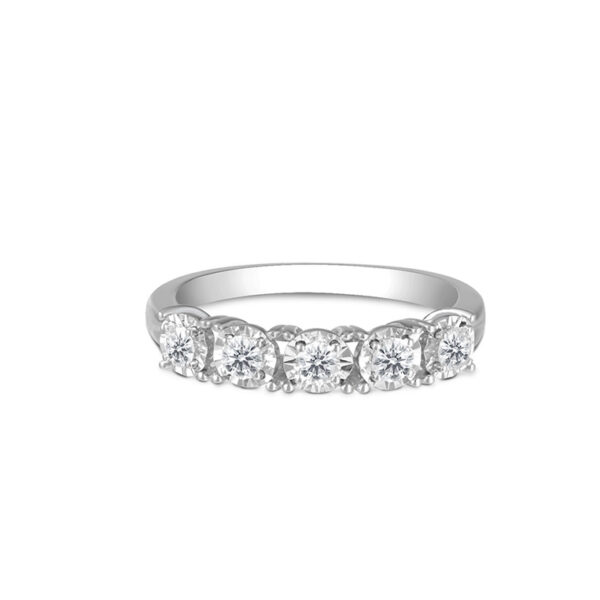 Le Lumiere Ring in 18K White Gold