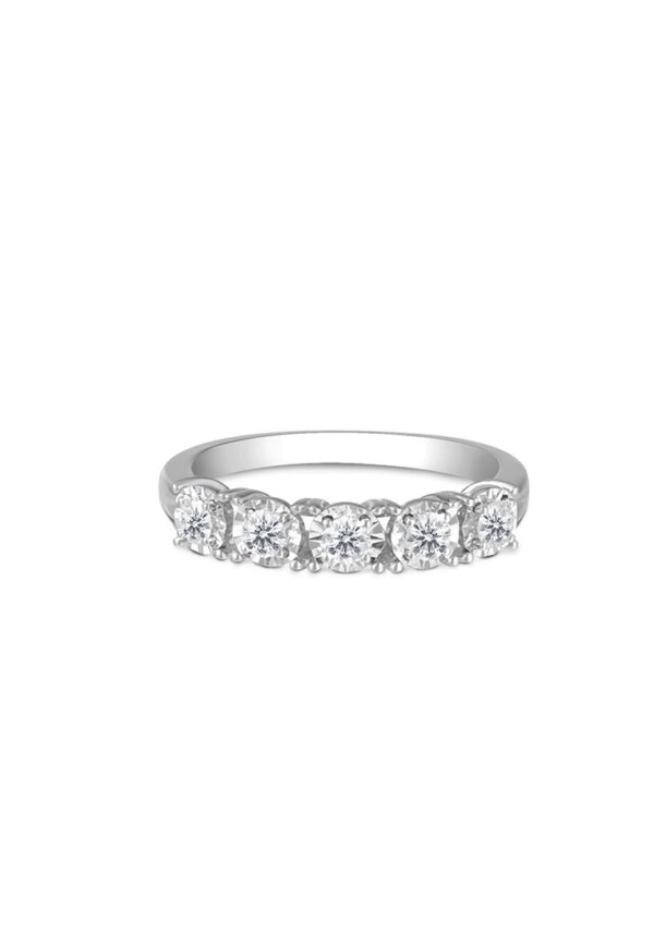 Le Lumiere Ring in 18K White Gold