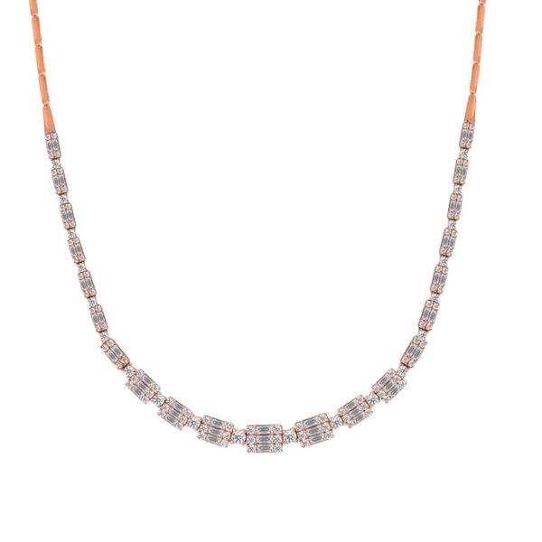 Ethereal Elegance Necklace in 18K Rose Gold