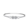 Divine Sparkle Bangle in 18K White Gold