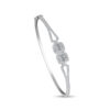 Divine Sparkle Bangle in 18K White Gold