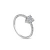 Opulent Grace Diamond Ring in 18K White Gold