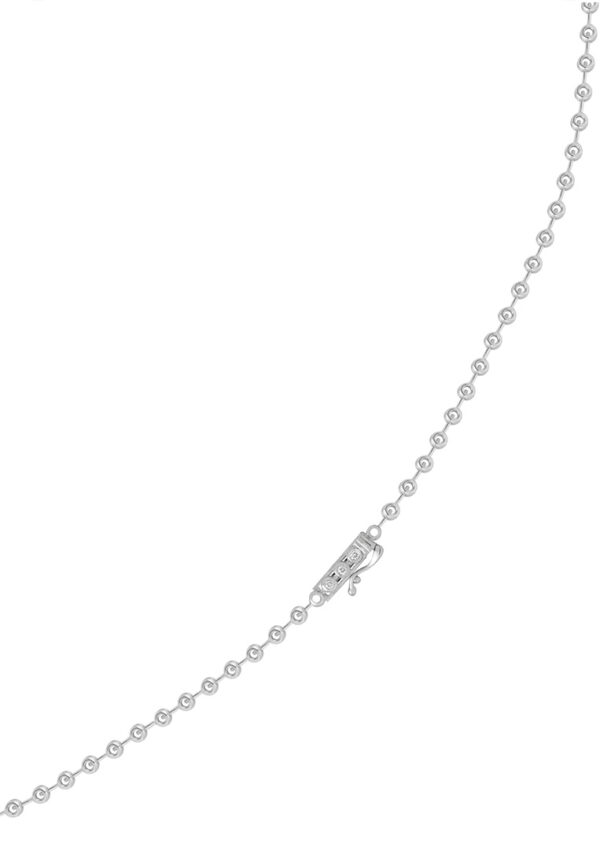 Opulent Grace Necklace in 18K White Gold