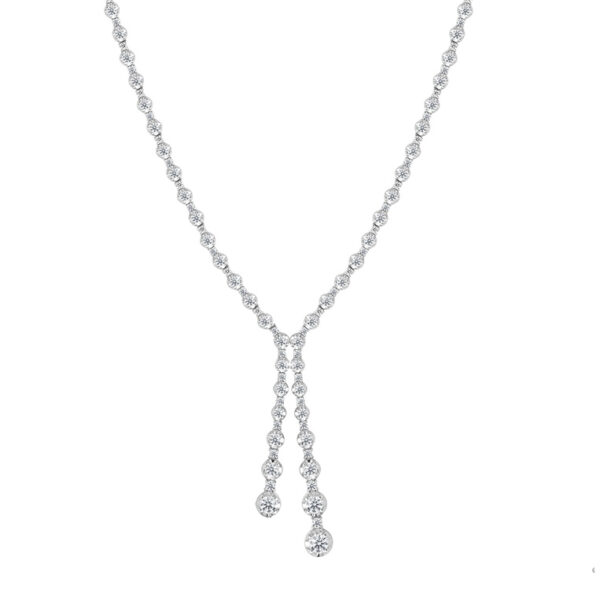 Le Lumiere Diamonds Necklace in 18K White Gold