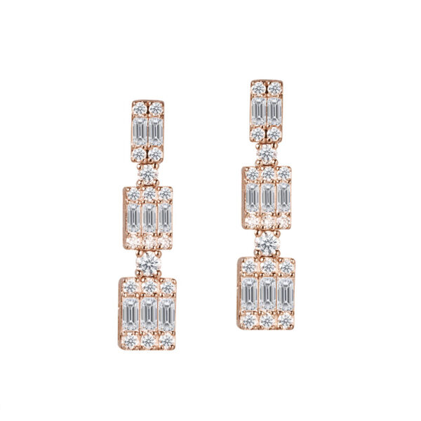 Ethereal Elegance Earrings in 18K Rose Gold