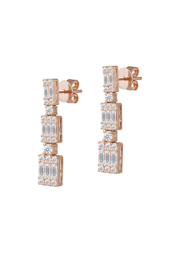 Ethereal Elegance Earrings in 18K Rose Gold