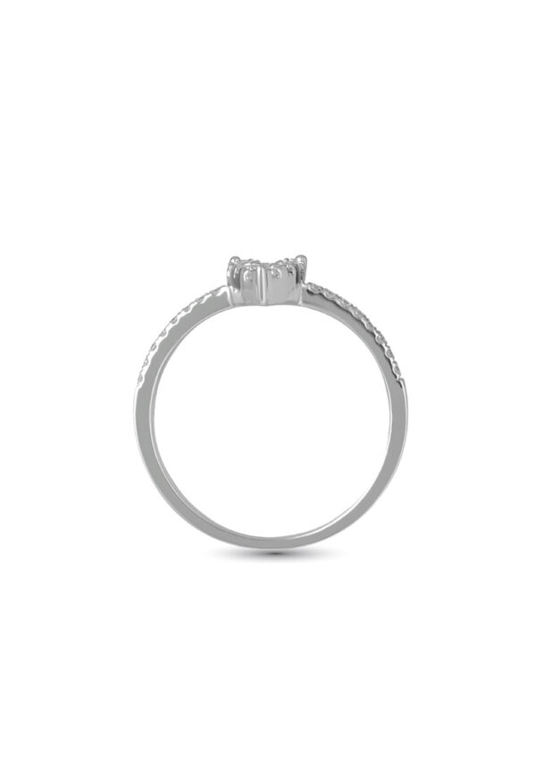 Opulent Grace Diamond Ring in 18K White Gold