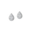 Opulent Grace Earrings in 18K White Gold