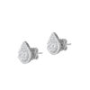 Opulent Grace Earrings in 18K White Gold
