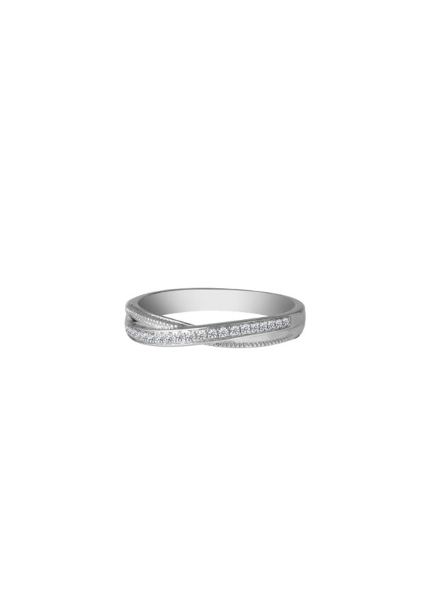 Promesse Wedding Bands in 18K White Gold