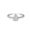 Opulent Grace Diamond Ring in 18K White Gold