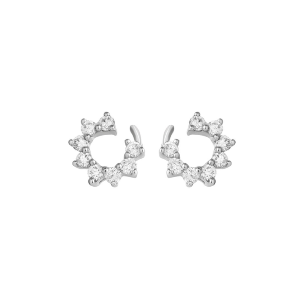 Espoir Earrings in 9K White Gold