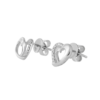 Espoir Love Earrings in 9K White Gold