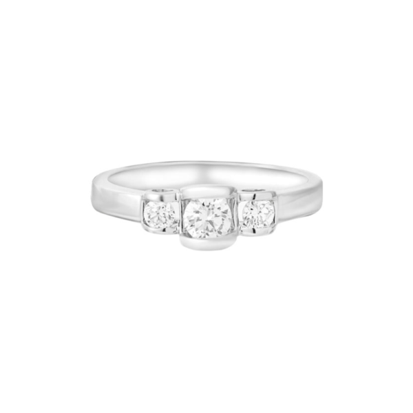 Espoir I-Love-U Ring in 9K White Gold