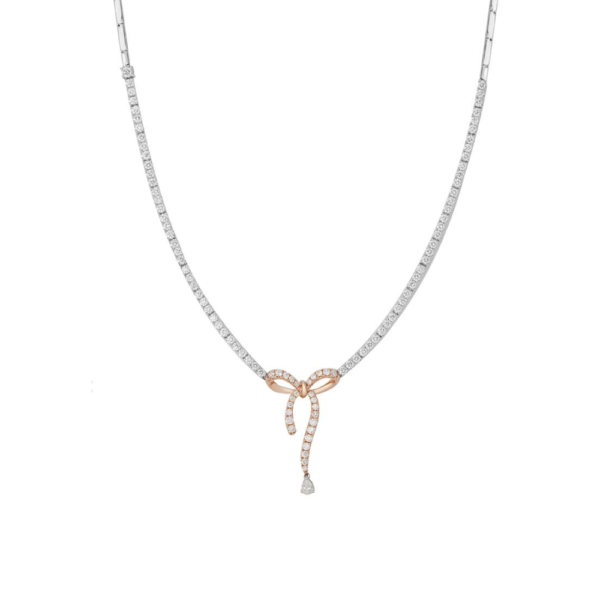 Necklace in 18K White and Rose Gold