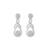Droplet Earrings in 18K White Gold