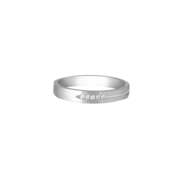 1 Promesse Wedding Bands in 18K White Gold