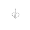 Espoir Love Pendant in 9K White Gold
