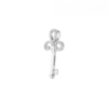 Promesse Clovery Key Pendant in 18K White Gold
