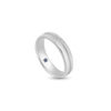 Romantic Blue Wedding Bands in Platinum
