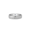 Romantic Blue Wedding Bands in Platinum