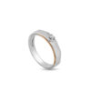 Promesse Wedding Bands in Dual-Tone