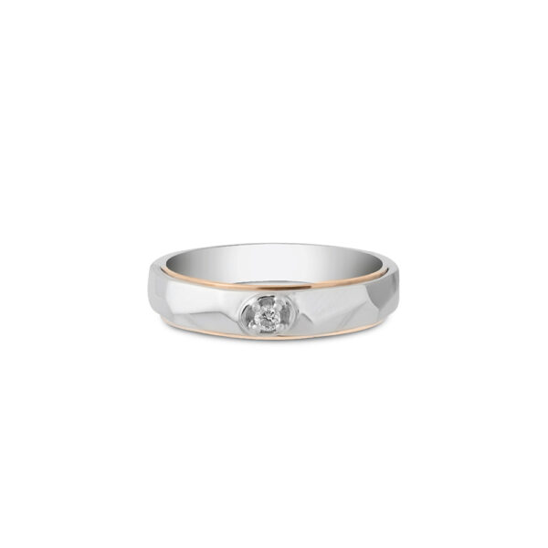 Promesse Wedding Bands in Dual-Tone