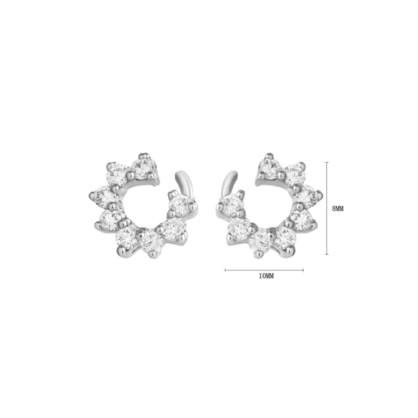 Espoir Earrings in 9K White Gold