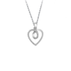 Espoir Love Knot Pendant in 9K White Gold