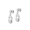 Droplet Earrings in 18K White Gold