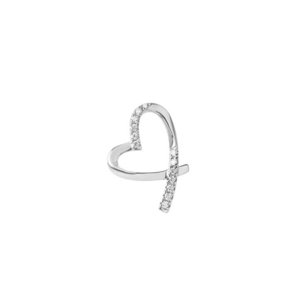 Espoir Love Pendant in 9K White Gold