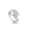 Twilight Embrace Ring In 18K White Gold