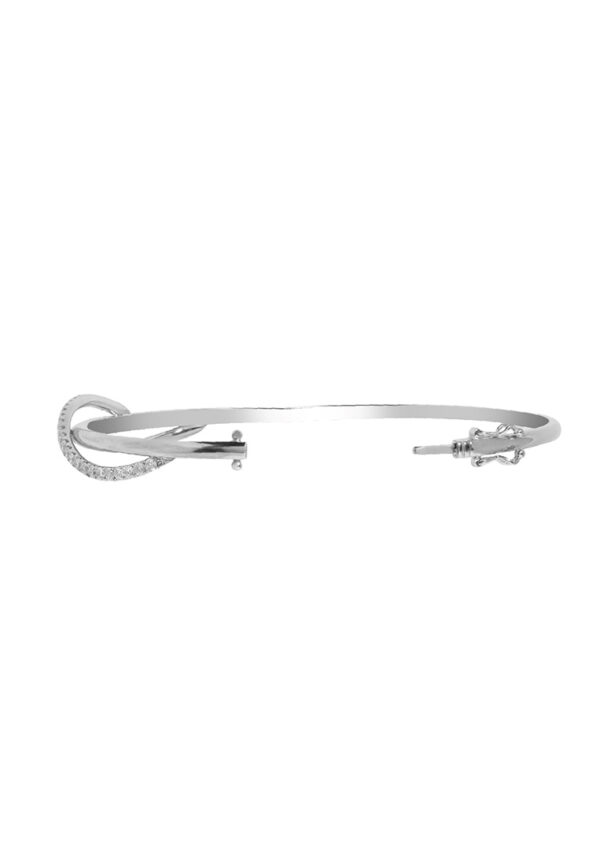 Boundless Brilliance Bangle In 18K White Gold