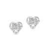 Lover's Knot Earrings In 18K White Gold