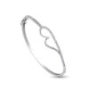 Boundless Brilliance Bangle In 18K White Gold