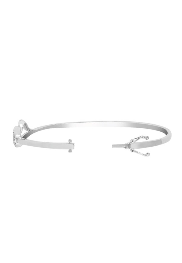 Boundless Brilliance Bangle In 18K White Gold