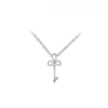 Promesse Clovery Key Pendant in 18K White Gold