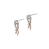 Espoir Eternal Earrings in 9K White and Rose Gold