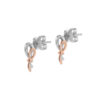 Espoir Eternal Earrings in 9K White and Rose Gold