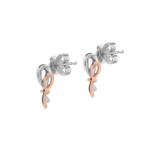 Espoir Eternal Earrings in 9K White and Rose Gold
