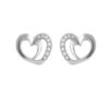 Espoir Love Earrings in 9K White Gold