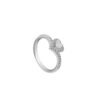 Heart-Shaped Diamond Ring in 18K White Gold
