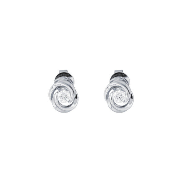 Espoir Diamond Earrings in 9K White Gold