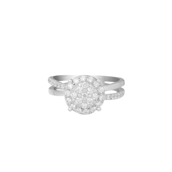 Diamond Ring in 18K White Gold