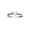 Promesse Ring in 18K White & Rose Gold